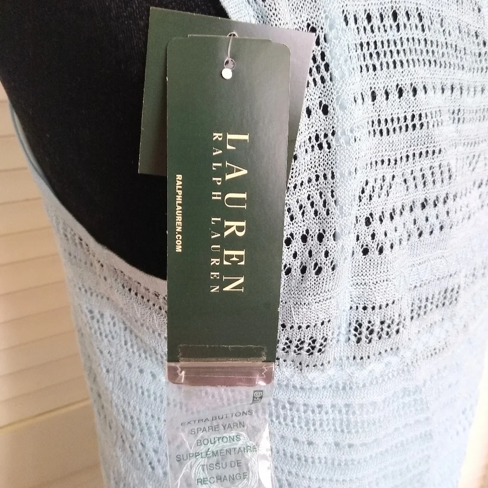 NWT Ralph Lauren Willow Blue Sleeveless Knit Midi Dress Size M MSRP $219 - Picture 9 of 12